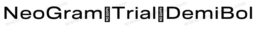 NeoGram Trial DemiBold Extended字体转换